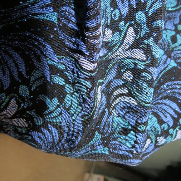 Alex Evenings Peacock Colors Knit Jacket & Sleeveless Formal Cocktail Size 2X - Picture 7 of 11